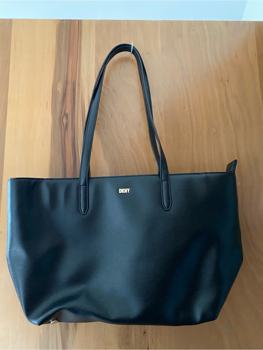 DKNY Black Tote with Gold Logo
